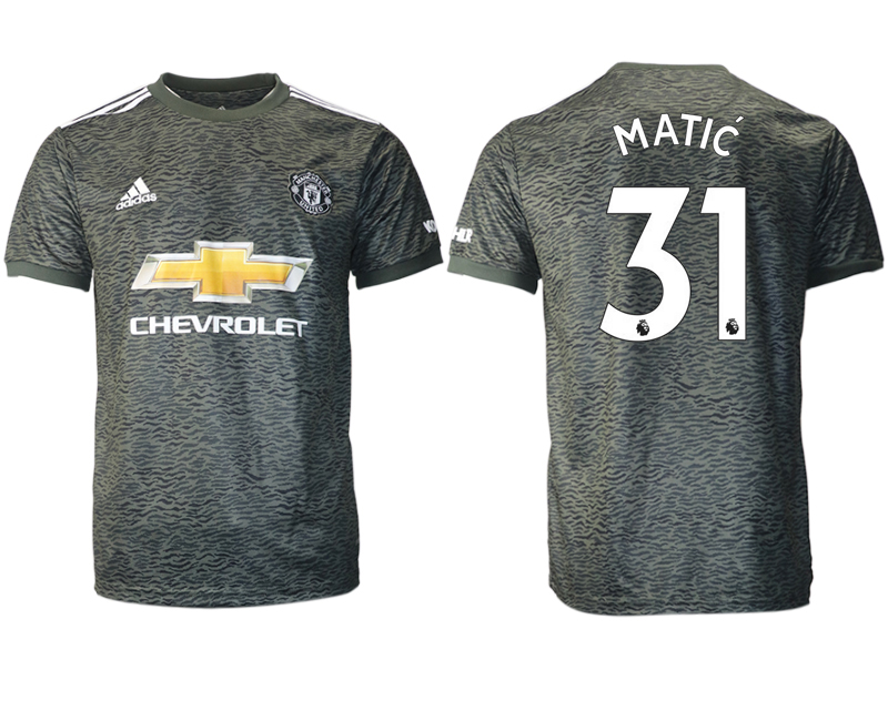 Men 2020-2021 club Manchester United away aaa version #31 black Soccer Jerseys